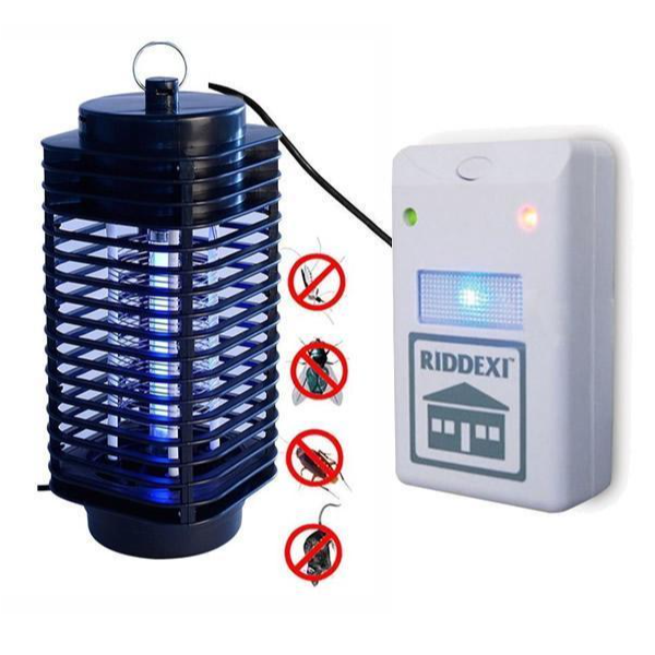 Set antidaunatori: lampa uv/ felinar anti-insecte + aparat antirozatoare si insecte