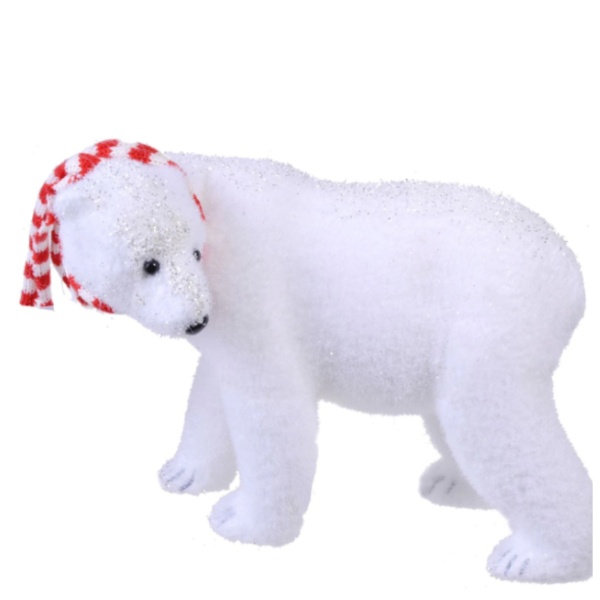 Figurina decorativa urs polar, 25 cm